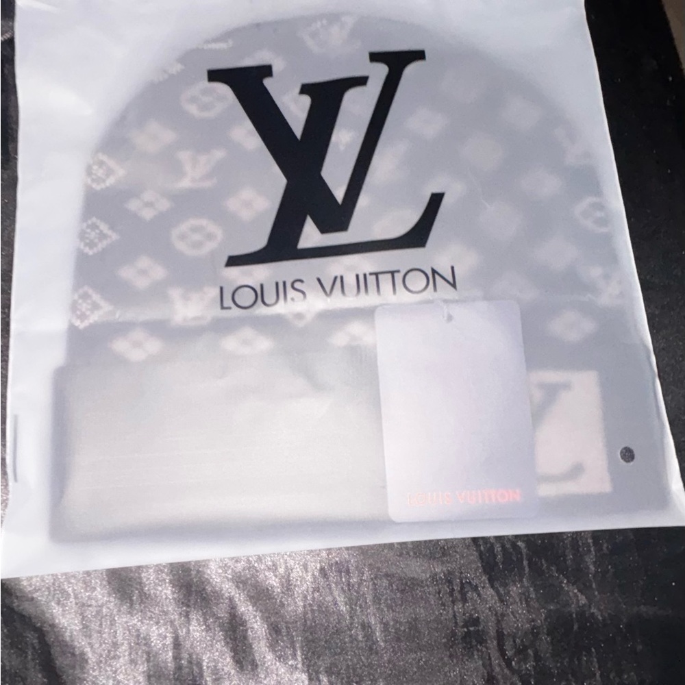 Louis Vuitton Monogram Gray Beanie